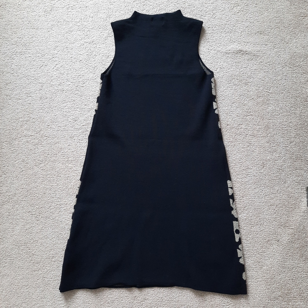 eci Knit Mini Shift Dress with mock neck, Size Small - Picture 2 of 5